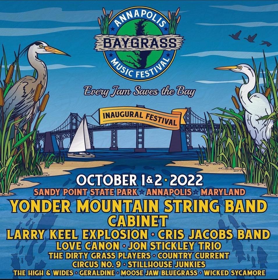 Annapolis Baygrass Music Festival: Oct 1 & 2, 2022; Sandy Point State Park; Annapolis, MD